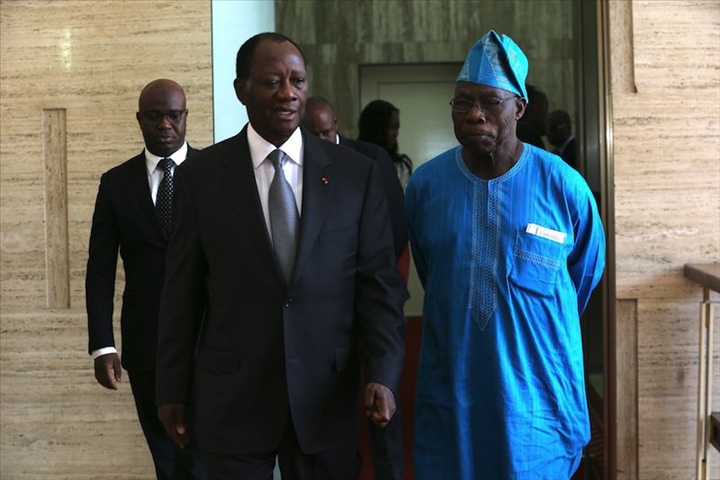 Olusegun Obasanjo salue limmense œuvre dAlassane Ouattara durant